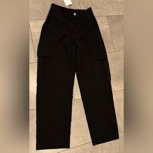 Zara black cargo pants women size xs
